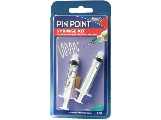 [90019428 778875] Deluxe Materials Dosierspender Pin Point Syringe Kit 1 Stück, Transparent