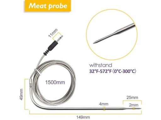 [90019566 1034541] Inkbird Temperatursonde zu IBT-4XS