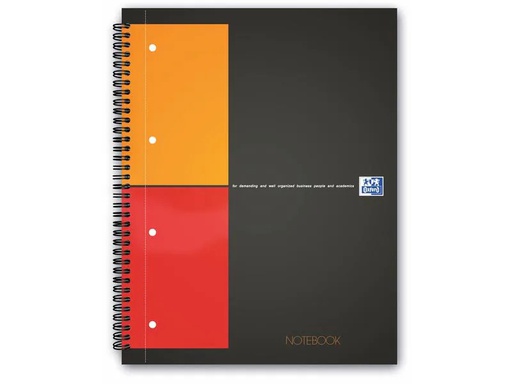 [90019623 1108955] Oxford Notizheft Collegeblock International, A4 +, Kariert, Grau