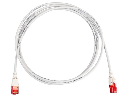 [90019661 1215616] R&amp;M Patchkabel thinLine Cat 6A, U/UTP, 10 m, Grau