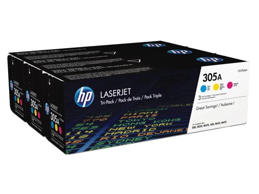[90019846 259901] HP Toner Nr. 305A (CF370AM) Cyan/Magenta/Yellow