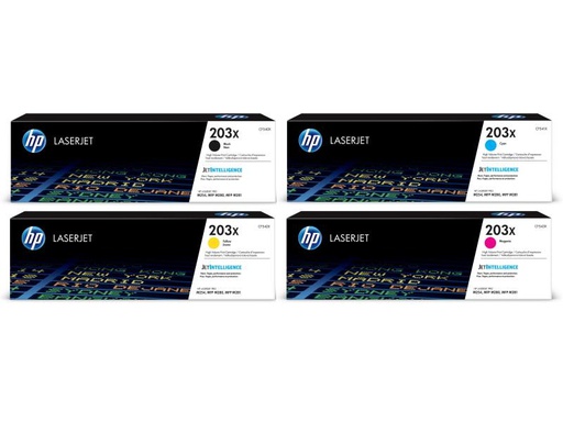 [90163485 834957] HP Rainbow Kit Nr. 203X (CF540X-CF543X) BL/C/M/Y