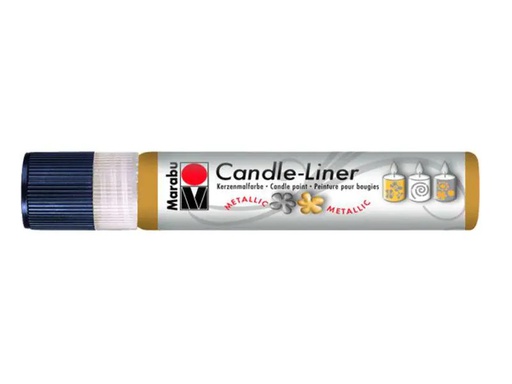 [90020234 648251] Marabu Kerzenmalfarbe Candle-Liner 25 ml, Gold