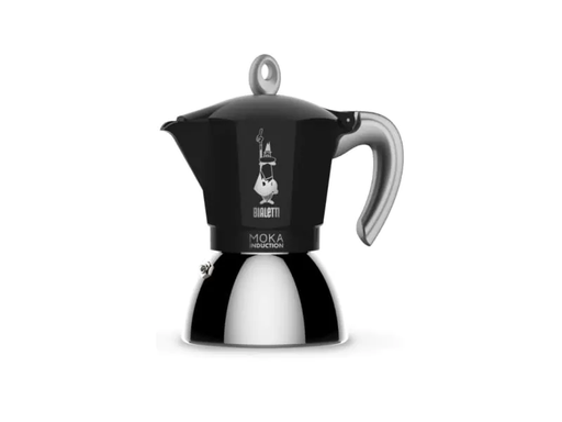[90020331 1031031] Bialetti Espressokocher New Moka Induktion 6 Tassen, Schwarz