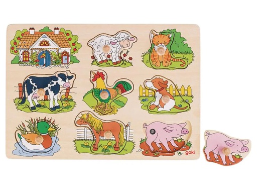 [90020361 657672] Goki Soundpuzzle: Tierstimmen Bauernhof