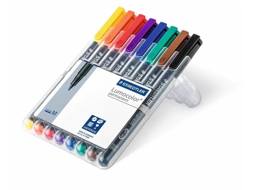 [90020379 914852] Staedtler Folienstift Lumocolor 317 M 8er-Set, permanent
