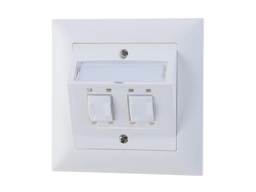 [90165968 796211] Feller EDIZIOdue Netzwerkdose UP 2x RJ45 Kat. 5e ungeschirmt