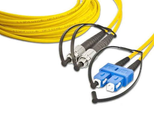 [90020455 849066] Lightwin LWL-Patchkabel FC-SC, Singlemode, Duplex, 1m