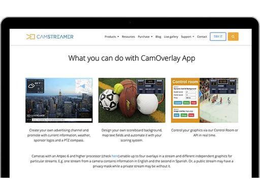 [90166442 1071293] Camstreamer CamOverlay App für AXIS Netzwerkkameras