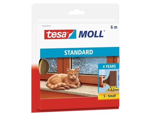 [90020526 339096] tesa Dichtungsstreifen MOLL Standard 1 Stück, Braun