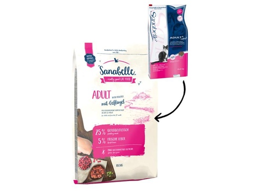 [90020575 562063] Sanabelle Trockenfutter Adult Geflügel, 10 kg