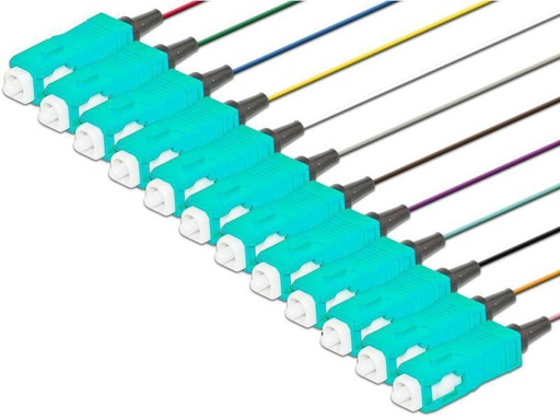 [90167679 135000] Lightwin Faserpigtail ST, MM, OM3, 2m 12 Stück