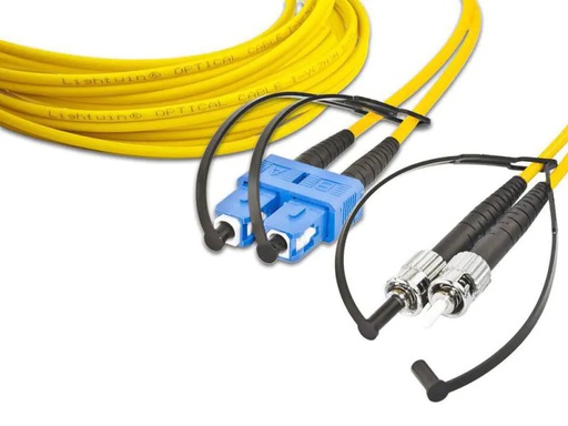 [90168324 901730] Lightwin LWL-Patchkabel SC-ST, Singlemode, Duplex, 10m