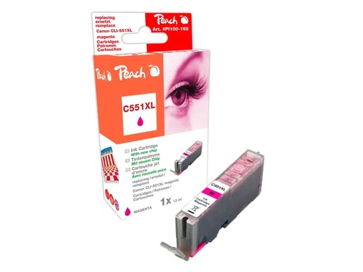 [90020726 260245] Peach Tinte Canon CLI-551M Magenta