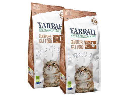 [90168489 986316] Yarrah Bio-Trockenfutter Grainfree 2 x 2.4 kg