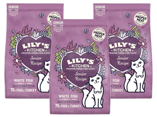 [90168665 1178966] Lily's Kitchen Trockenfutter Senior Fisch, 2.4 kg