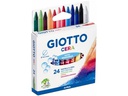 Giotto Wachsmalstifte 24 Stück, Mehrfarbig
