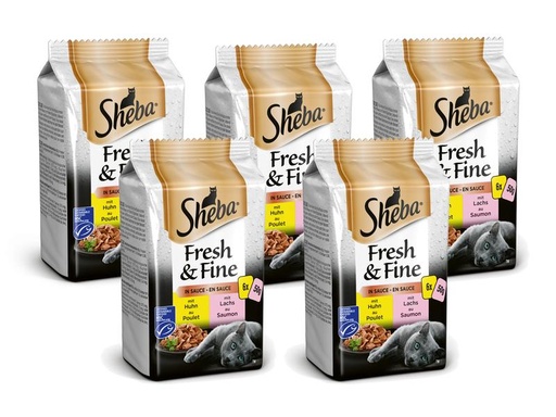 [90168807 1201238] Sheba Nassfutter Fresh &amp; Fine in Sauce Feine Vielfalt, 30 x 50 g