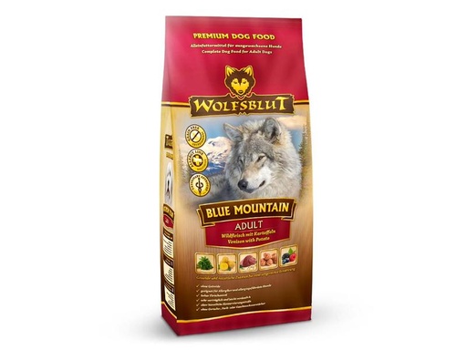 [90169131 1223837] Wolfsblut Trockenfutter Dog Blue Mountain Adult, 2 kg