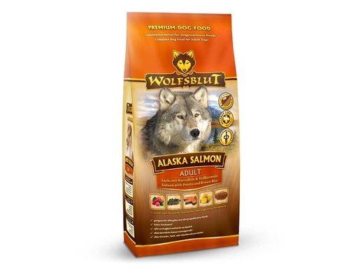 [90169150 1223839] Wolfsblut Trockenfutter Dog Alaska Salmon Adult, 2 kg