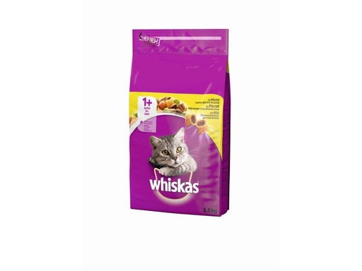 [90021035 565531] Whiskas Trockenfutter Adult Huhn, 3.8 kg