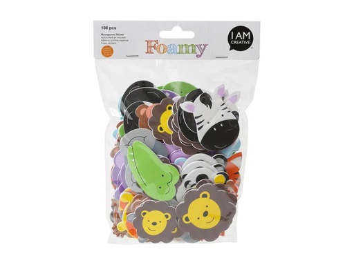[90021236 1074975] I AM CREATIVE Motivsticker Zoo Tiere 108 Stück