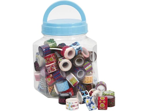 [90021373 796132] Creativ Company Deko-Klebeband 12 mm x 2 m 90 Stück