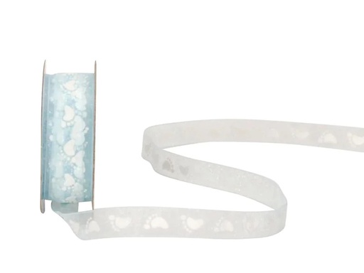 [90021507 1122446] Spyk Geschenkband Baby 10 mm x 4 m, Blau