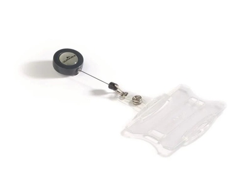 [90021564 579062] DURABLE Ausweishalter Hartbox mit Jojo für 1 Ausweis, 10 Stück