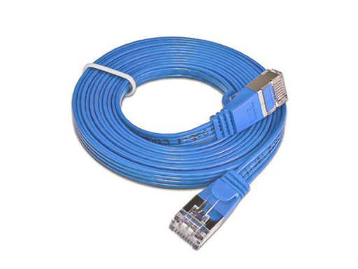 [90021747 314740] SLIM Slimpatchkabel RJ-45 - RJ-45, Cat 6, STP, 0.25 m, Blau