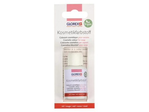 [90021982 627848] Glorex Kosmetikfarbstoff 20 ml, Rot