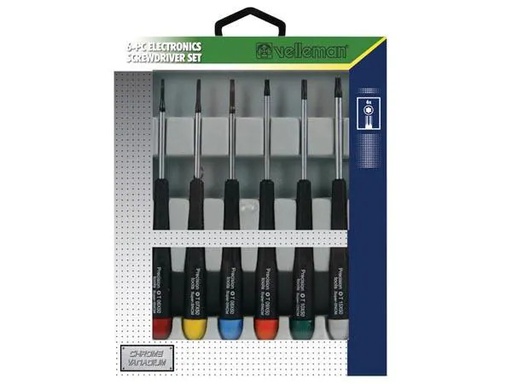 [90022255 160062] Velleman Schraubenzieher-Set Torx 6-teilig