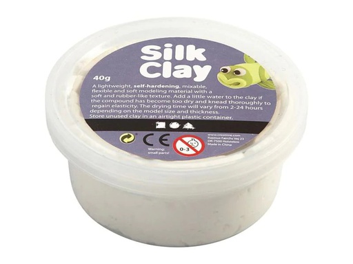 [90022564 828586] Creativ Company Modelliermasse Silk Clay 40 g Weiss