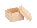 Glorex Holzartikel Box, quadratisch