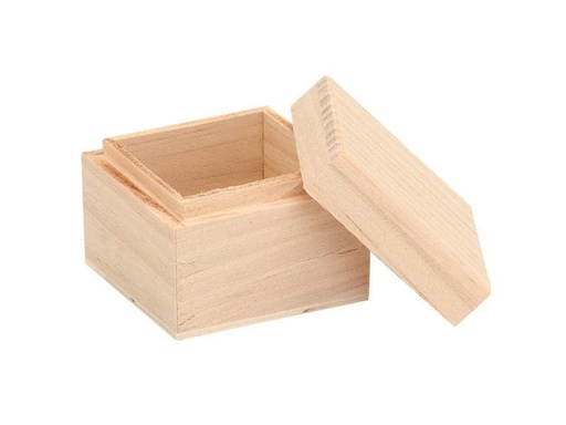 [90022679 573937] Glorex Holzartikel Box, quadratisch