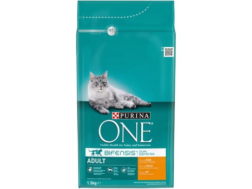 [90022706 591186] Purina ONE Trockenfutter Adult Huhn &amp; Vollkorn, 1.5 kg