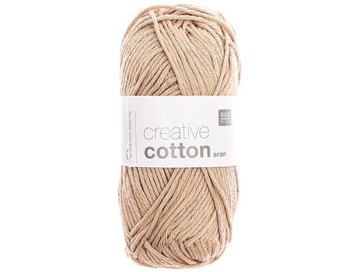 [90022879 945261] Rico Design Wolle Creative Cotton Aran 50 g Beige