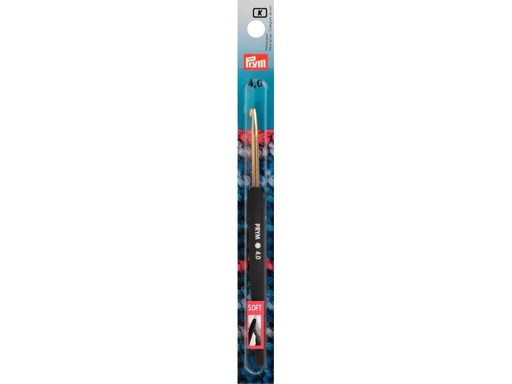 [90002267 1087935] Prym Häkelnadel Ø 4 mm, Wolle, Soft-Griff