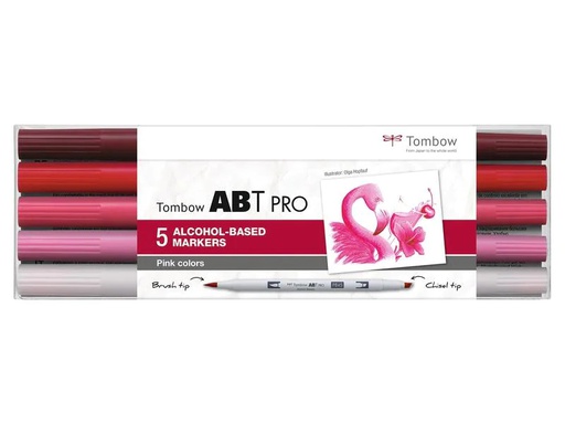 [90022921 1103330] Tombow Pink Colors, Box, 5er-Set