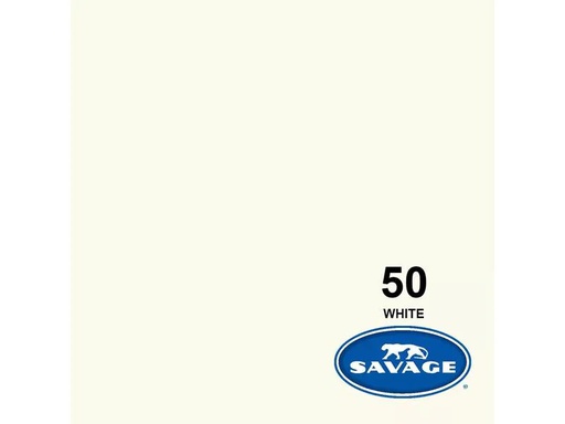 [90023025 1084775] Savage Hintergrund Papier 1.35 x 11 m Weiss