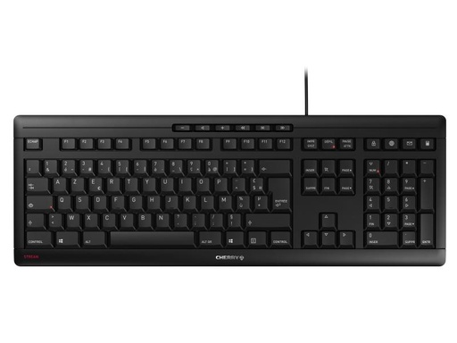 [90023237 1028745] Cherry Tastatur Stream FR-Layout Schwarz