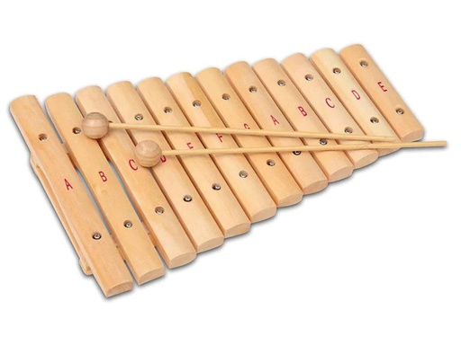 [90002309 814247] Bontempi Musikinstrument Xylophon mit 12 Holzplättchen