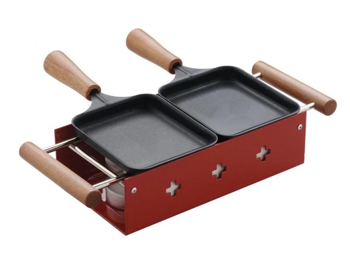 [90023494 475639] TTM Teelicht-Raclette Twiny Cheese rouge Rot