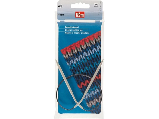 [90023533 1175059] Prym Rundstricknadel Ø 4.5 mm x 40 cm, Alu, Grau