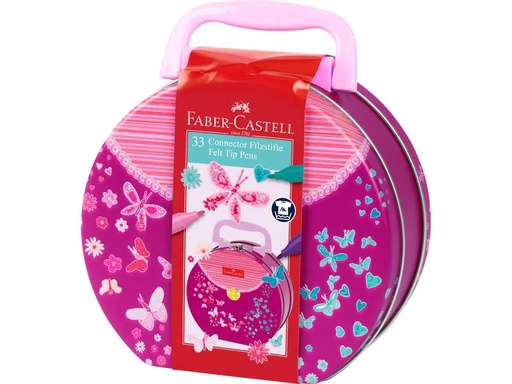 [90169658 1229557] Faber-Castell Filzstift Connector Blau; Pink; Rot