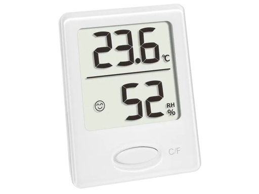[90169708 1229034] TFA Dostmann Thermo-/Hygrometer Digital Weiss