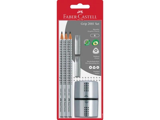 [90169717 1229533] Faber-Castell Bleistift Grip 2001 Set B, 3 Stück