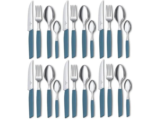 [90169811 1211582] Victorinox Besteck-Set Swiss Modern 24-teilig, Blau