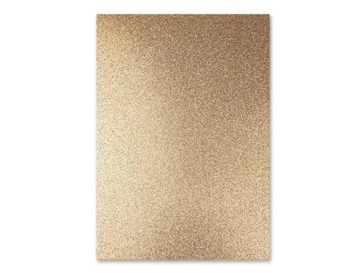 [90002343 1137774] URSUS Glitzerkarton A4, 300 g/m², 10 Blatt, Champagner