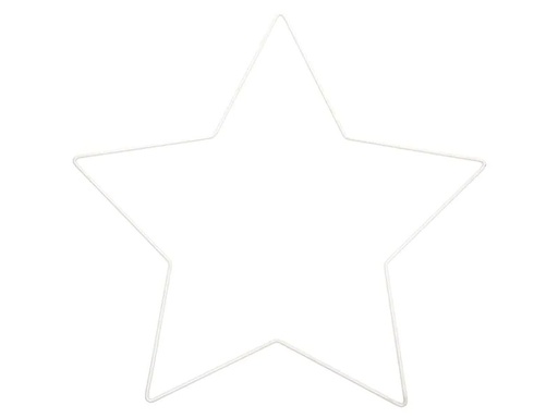 [90170103 1192975] Rico Design Metallstern 30 x 28.5 cm Weiss 1 Stück